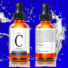 Load image into Gallery viewer, Anti Aging - Vitamin C Serum for Face with Hyaluronic Acid, Vitamin E, Witch Hazel, 1 fl oz
